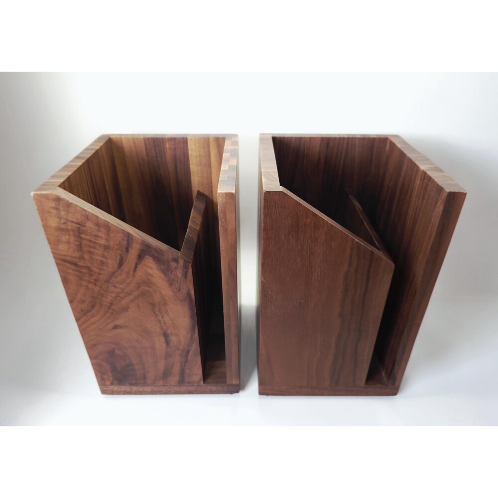 Wooden MAGNETIC Knife & Utensil Holder PAIR
